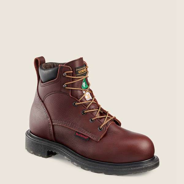 Red Wing Safety Boots Burgundy - Mens Supersole® 2.0 - 6-inch Waterproof Csa Toe - 1095-GKLSF